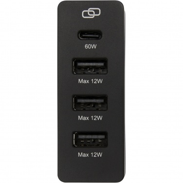 Logo trade corporate gifts image of: ADAPT 72W recycled plastic PD power station