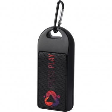 Logo trade business gift photo of: Omni 3W IPX4 RCS recycled plastic Bluetooth® speaker