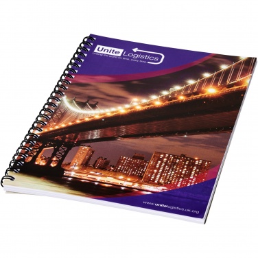 Logotrade promotional giveaway picture of: Desk-Mate® A4 spiral notebook with printed back cover