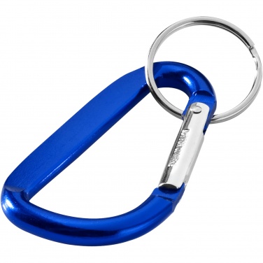 Logo trade promotional gifts image of: Timor RCS recycled aluminium carabiner keychain