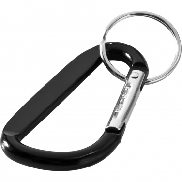 Logotrade corporate gift image of: Timor RCS recycled aluminium carabiner keychain