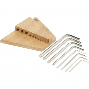 Logo trade advertising product photo of: Allen bamboo hex key tool set