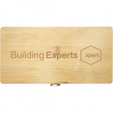 Logo trade promotional gifts image of: Rivet 19-piece bamboo/recycled plastic tool set