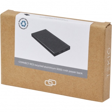Logotrade corporate gifts photo of: Connect 5000 mAh recycled aluminium power bank