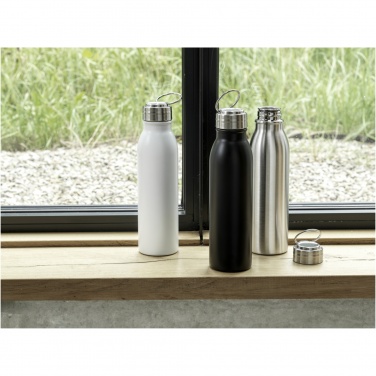 Logotrade business gift image of: Harper 700 ml RCS certified stainless steel water bottle with metal loop