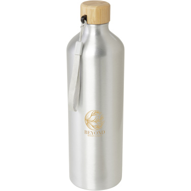 Logo trade promotional giveaway photo of: Malpeza 1000 ml RCS certified recycled aluminium water bottle