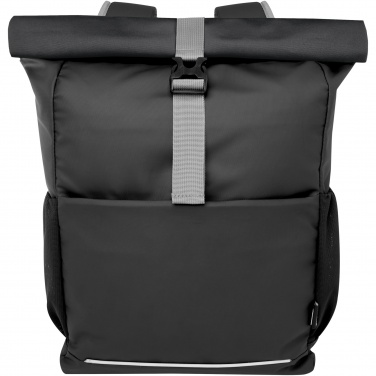 Logo trade promotional merchandise picture of: Aqua 15" GRS recycled water resistant roll-top bike bag 20L