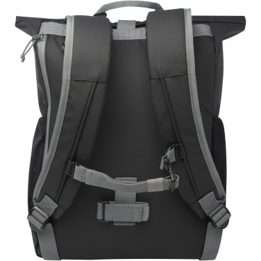 Logotrade promotional product image of: Aqua 15" GRS recycled water resistant roll-top bike bag 20L