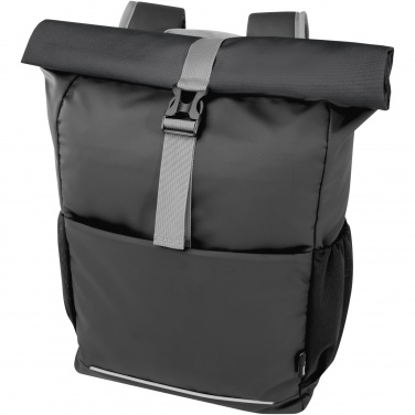 Logo trade promotional items picture of: Aqua 15" GRS recycled water resistant roll-top bike bag 20L