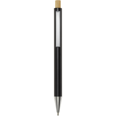 Logotrade promotional item picture of: Cyrus recycled aluminium ballpoint pen (black ink)