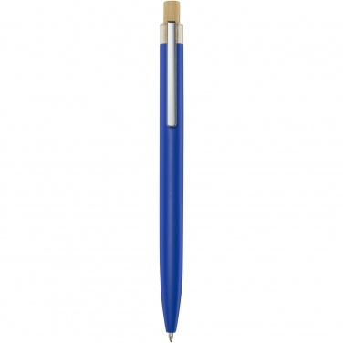 Logo trade corporate gift photo of: Nooshin recycled aluminium ballpoint pen  (blue ink)