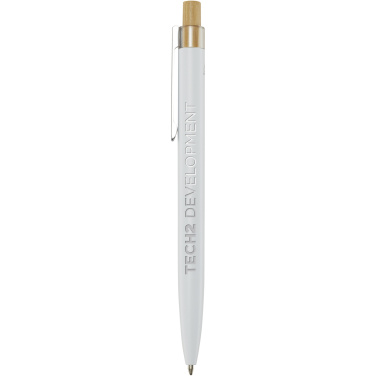 Logo trade promotional giveaways picture of: Nooshin recycled aluminium ballpoint pen (black ink)