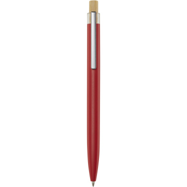 Logo trade corporate gifts image of: Nooshin recycled aluminium ballpoint pen (black ink)