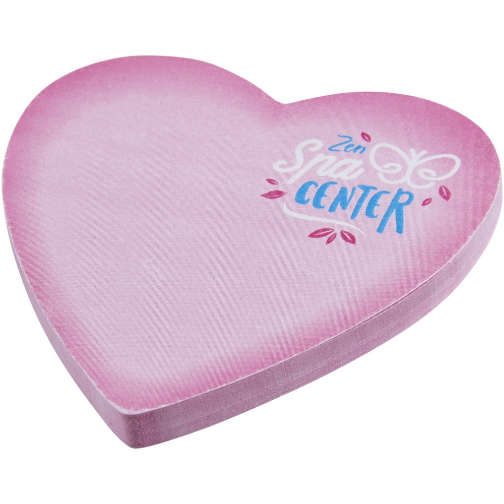 Logotrade corporate gift image of: Sticky-Mate® heart-shaped recycled sticky notes