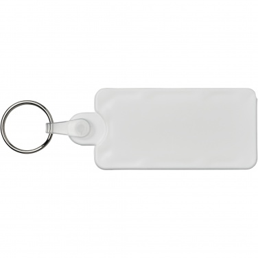 Logo trade promotional giveaway photo of: Kym recycled tyre tread check keychain
