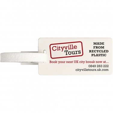 Logo trade business gifts image of: River recycled window luggage tag