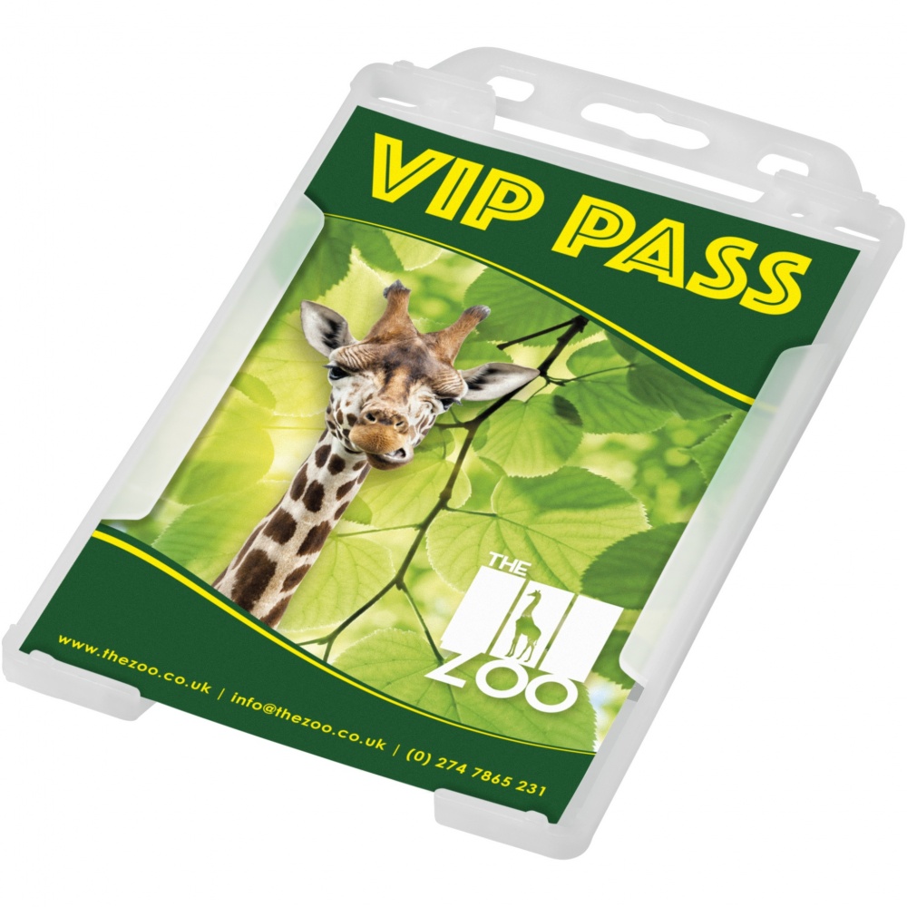 Logo trade business gifts image of: Pierre recycled plastic card holder 