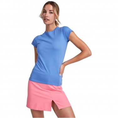 Logo trade promotional giveaways picture of: Capri short sleeve women's t-shirt