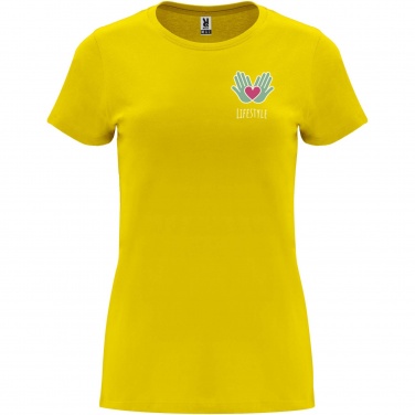 Logo trade business gift photo of: Capri short sleeve women's t-shirt