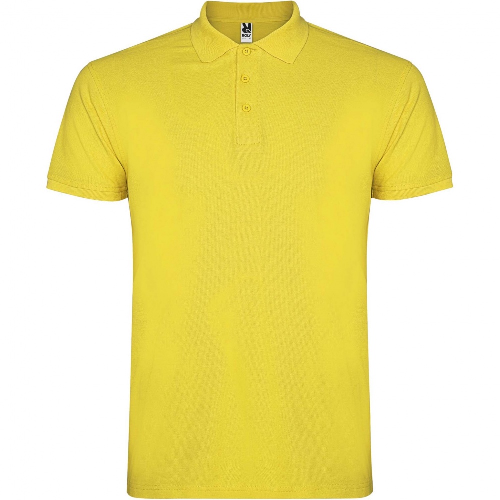 Logo trade promotional giveaways image of: Star short sleeve men's polo