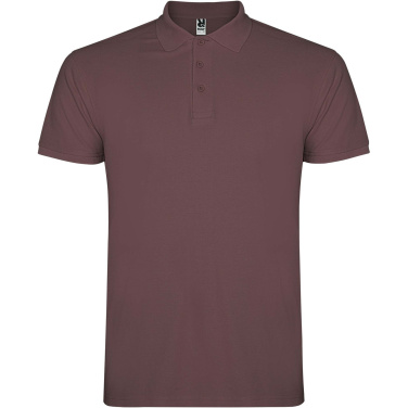 Logo trade promotional giveaways image of: Star short sleeve men's polo