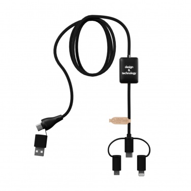 Logo trade promotional gifts picture of: SCX.design C48 CarPlay 5-in-1 charging cable 