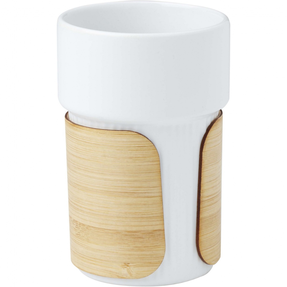 Logotrade corporate gift image of: Tumbler Fika 340 ml with bamboo sleeve