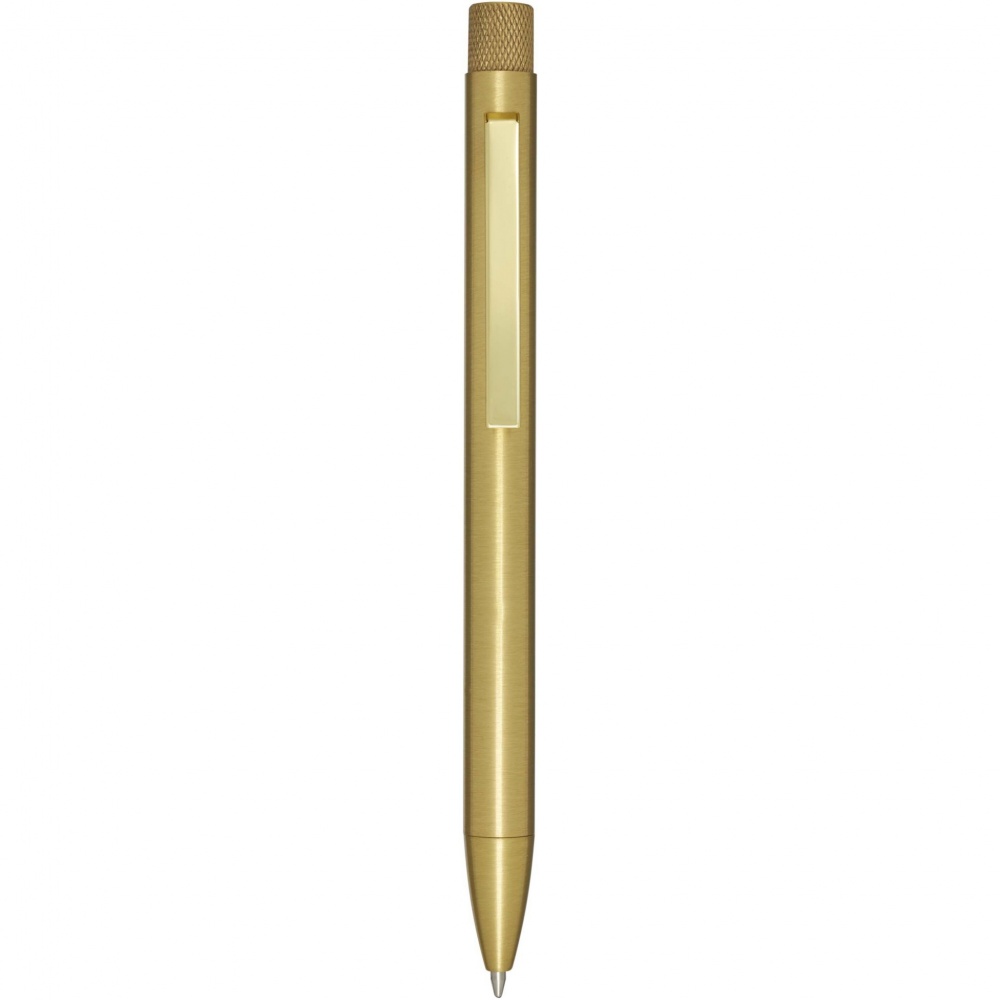 Logo trade promotional gifts picture of: Beatriz recycled brass ballpoint pen