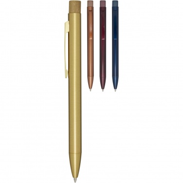 Logo trade promotional merchandise photo of: Beatriz recycled brass ballpoint pen