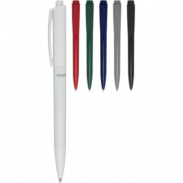 Logo trade promotional items image of: Martha recycled plastic ballpoint pen