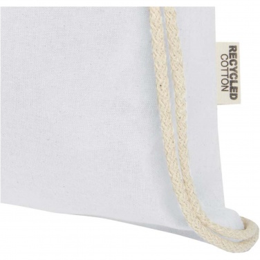 Logo trade advertising products picture of: Oregon 140 g/m² GRS recycled cotton drawstring bag