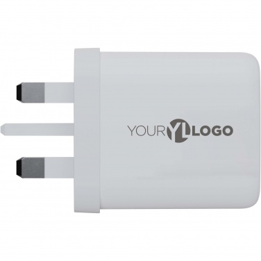 Logo trade promotional gifts image of: Xtorm XEC067G GaN² Ultra 67W wall charger - UK plug