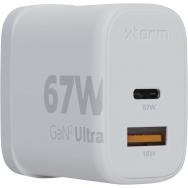 Logo trade advertising products picture of: Xtorm XEC067G GaN² Ultra 67W wall charger - UK plug