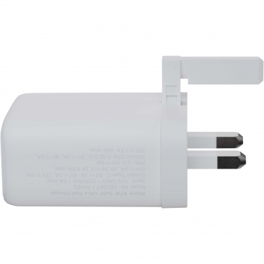 Logotrade promotional items photo of: Xtorm XEC067G GaN² Ultra 67W wall charger - UK plug
