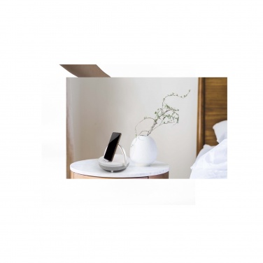 Logo trade corporate gifts picture of: Prixton 4-in-1 10W Bluetooth® speaker with LED light and wireless charging base