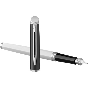 Logotrade business gift image of: Hemisphere colour blocking fountain pen with palladium trim