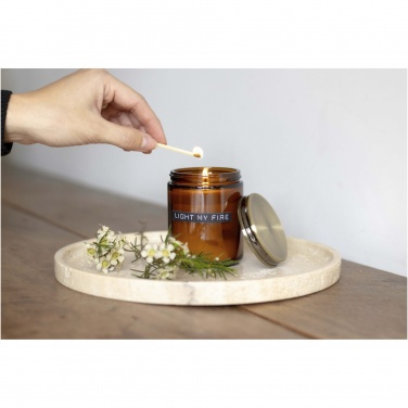 Logo trade advertising product photo of: Wellmark cedar wood scented candle medium