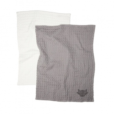 Logotrade promotional merchandise photo of: VINGA Cromer waffle kitchen towel, 2 pcs