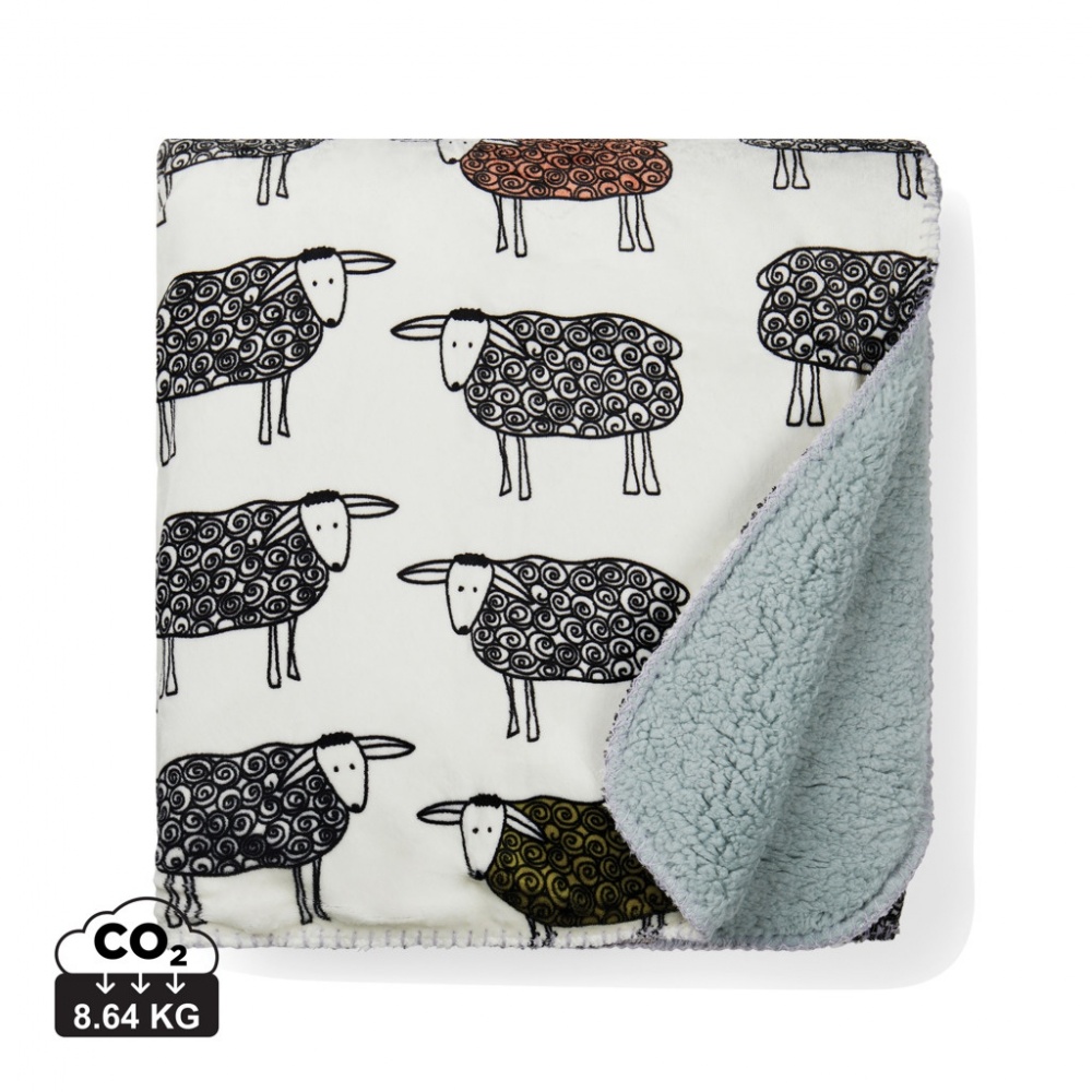 Logotrade corporate gift image of: VINGA Sheep GRS recycled PET pile blanket