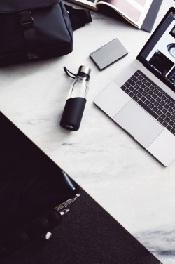 Logo trade advertising product photo of: VINGA Lean Glass Water Bottle