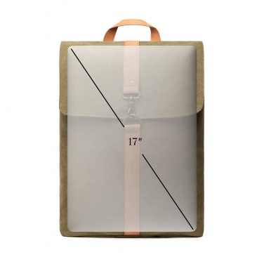 Logo trade promotional item photo of: VINGA Bosler backpack GRS recycled canvas
