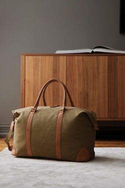 Logotrade promotional gift picture of: VINGA Bosler RCS recycled canvas weekend bag