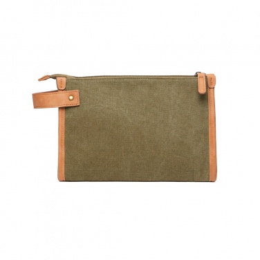 Logo trade promotional gifts picture of: VINGA Bosler GRS recycled canvas toiletry bag