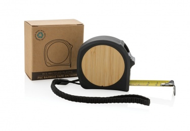 Logo trade corporate gifts picture of: RCS recycled plastic bamboo tape 5M/19mm