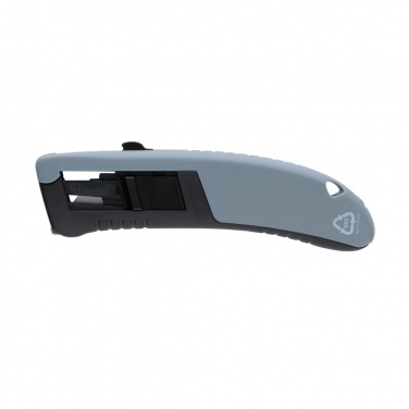Logotrade promotional merchandise picture of: RCS certified recycled plastic Auto retract safety knife