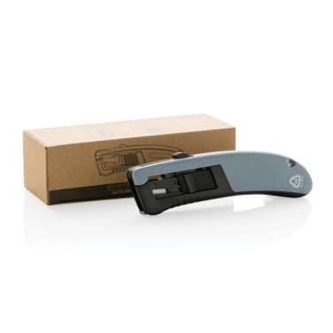 Logo trade promotional products picture of: RCS certified recycled plastic Auto retract safety knife