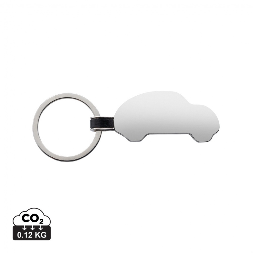 Logo trade promotional products image of: RCS recycled zinc alloy car keyring