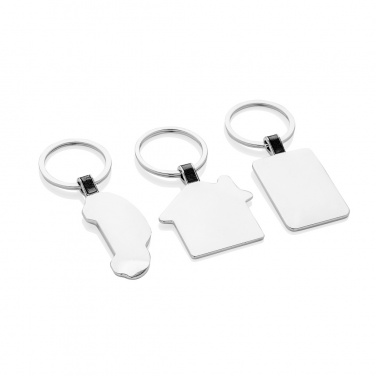 Logo trade promotional giveaways image of: RCS recycled zinc alloy car keyring