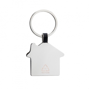 Logo trade promotional merchandise image of: RCS recycled zinc alloy house keyring