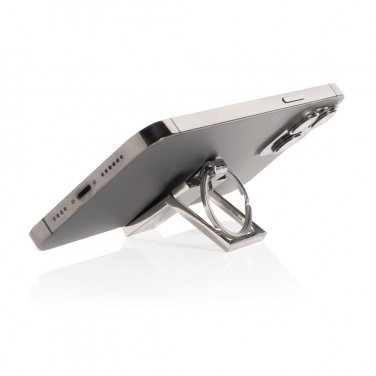 Logo trade promotional gift photo of: RSC recycled zinc alloy phone stand keychain